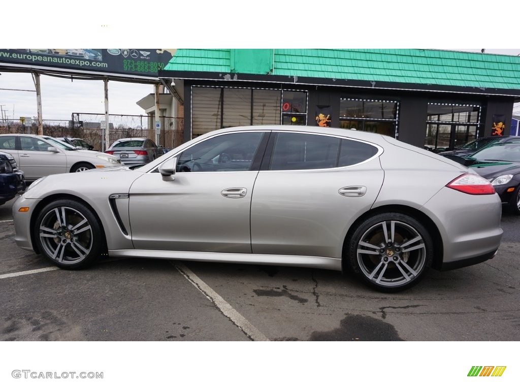 2011 Panamera 4S - Platinum Silver Metallic / Black photo #6