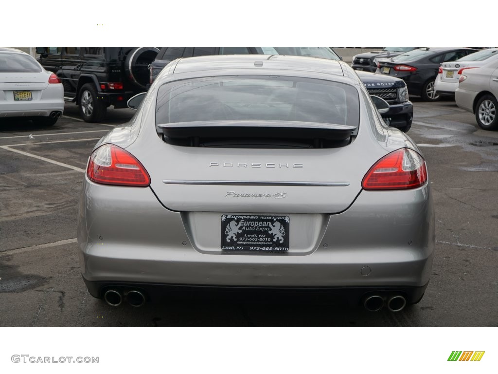 2011 Panamera 4S - Platinum Silver Metallic / Black photo #7