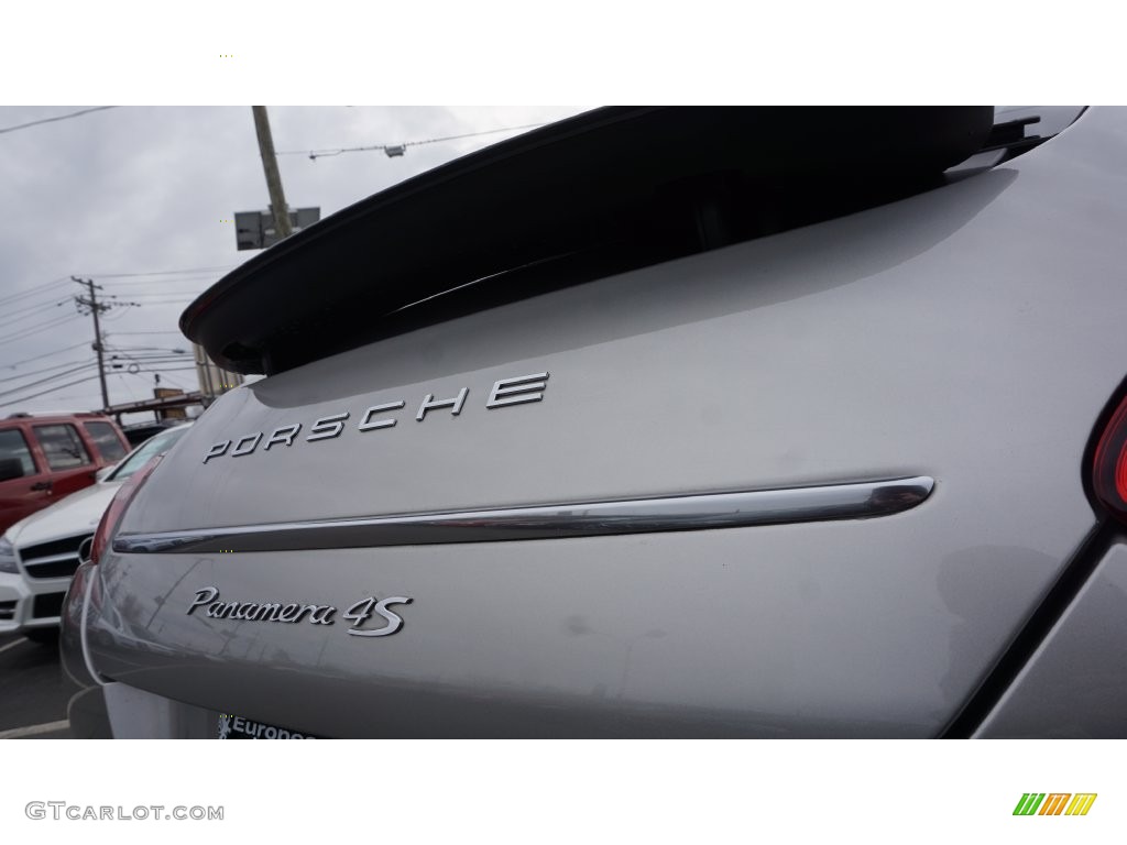 2011 Panamera 4S - Platinum Silver Metallic / Black photo #11