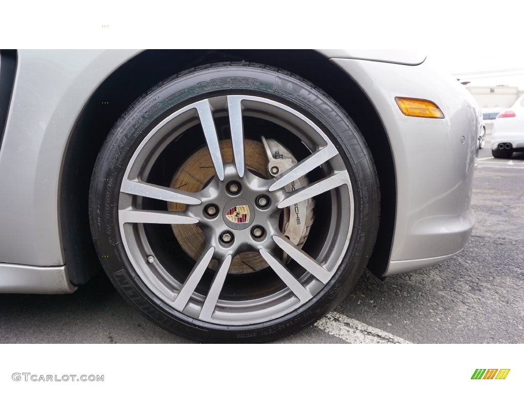 2011 Panamera 4S - Platinum Silver Metallic / Black photo #13