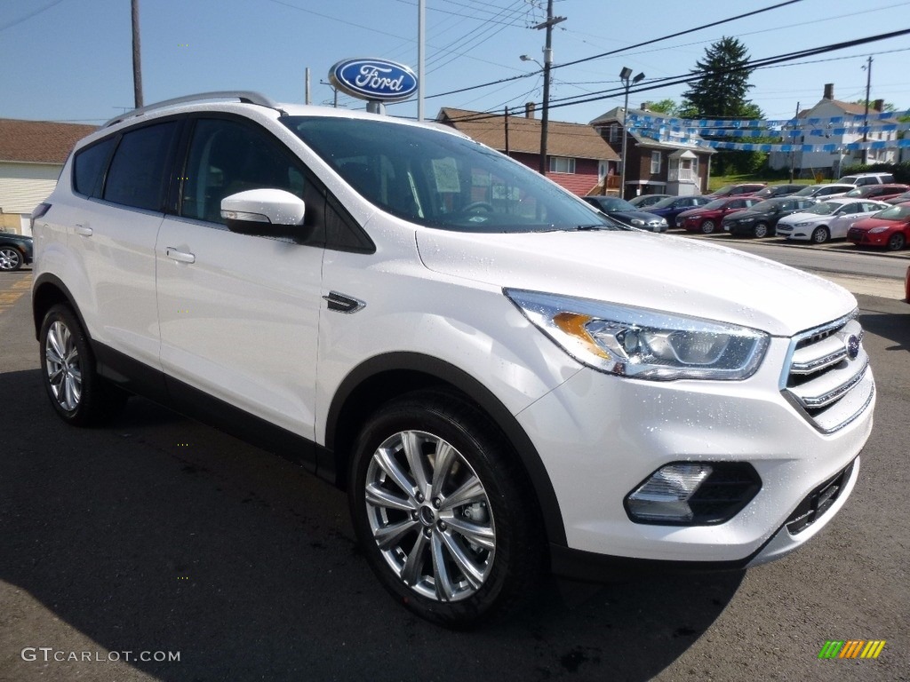 2017 Escape Titanium 4WD - White Platinum / Charcoal Black photo #3