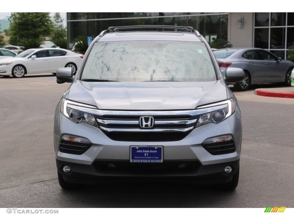 2016 Pilot EX-L - Lunar Silver Metallic / Gray photo #2
