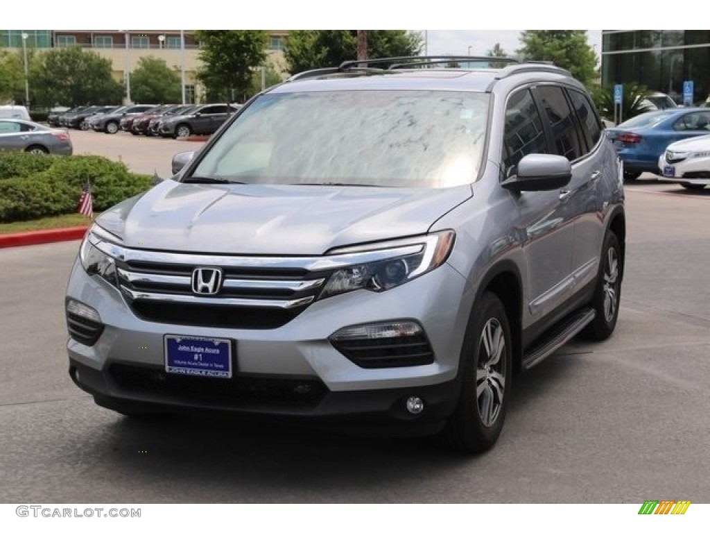 2016 Pilot EX-L - Lunar Silver Metallic / Gray photo #3