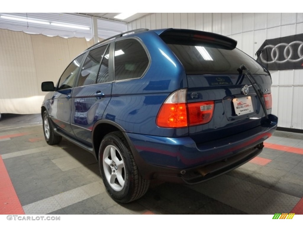 2003 X5 3.0i - Topaz Blue Metallic / Beige photo #10