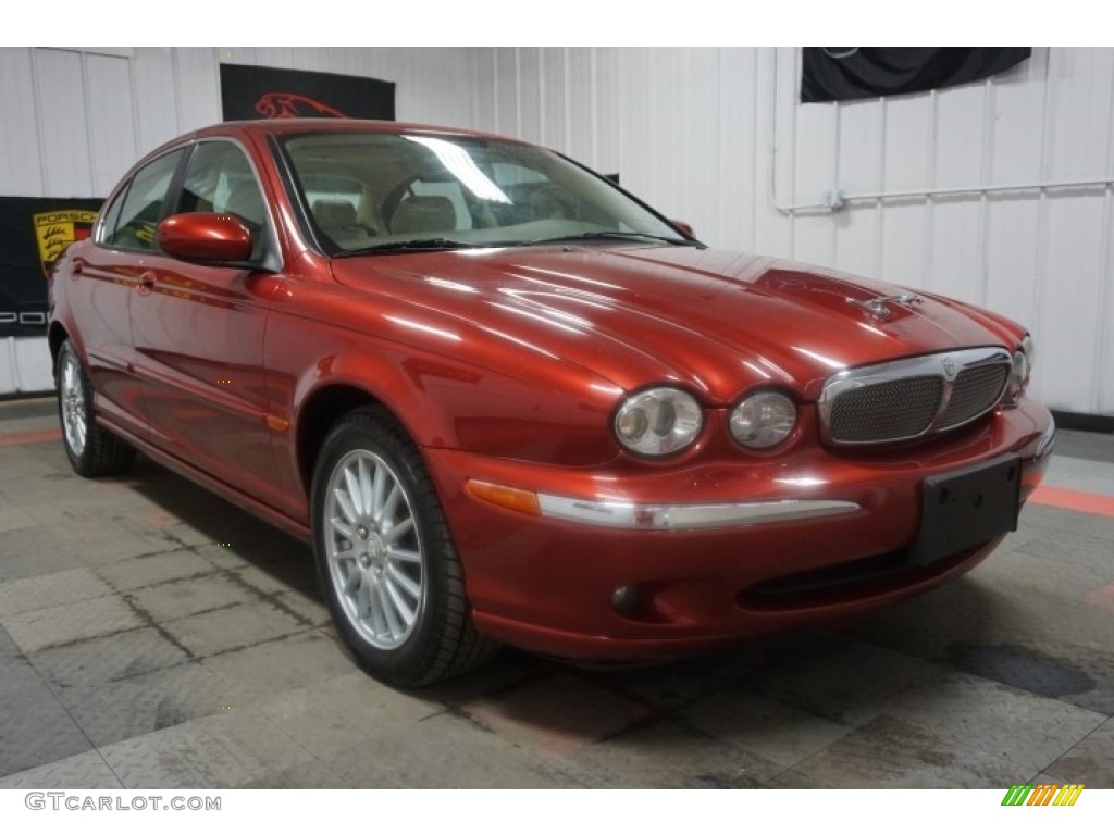 2007 X-Type 3.0 - Chili Red Metallic / Champagne photo #5