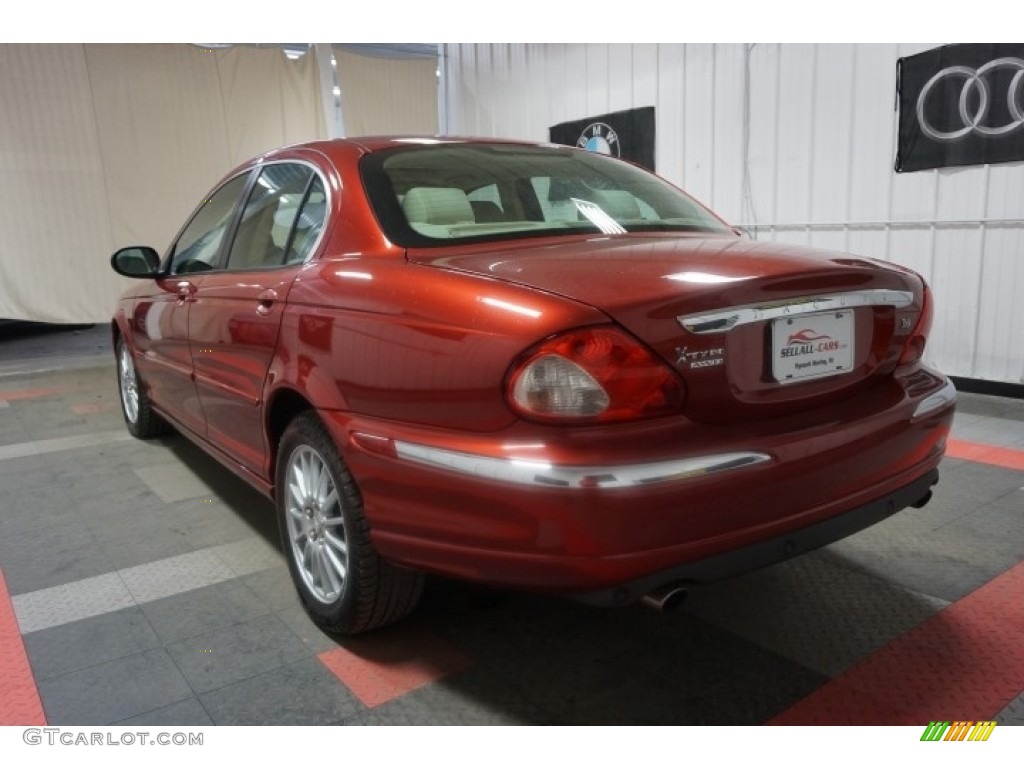 2007 X-Type 3.0 - Chili Red Metallic / Champagne photo #10