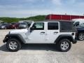 2016 Bright White Jeep Wrangler Unlimited Sport 4x4  photo #3