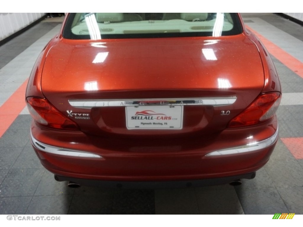 2007 X-Type 3.0 - Chili Red Metallic / Champagne photo #67
