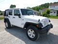 2016 Bright White Jeep Wrangler Unlimited Sport 4x4  photo #11