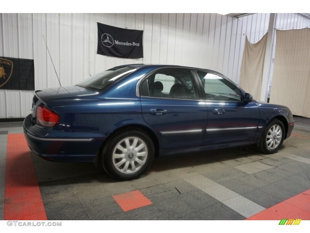 2002 Sonata GLS V6 - Ardor Blue / Black photo #7