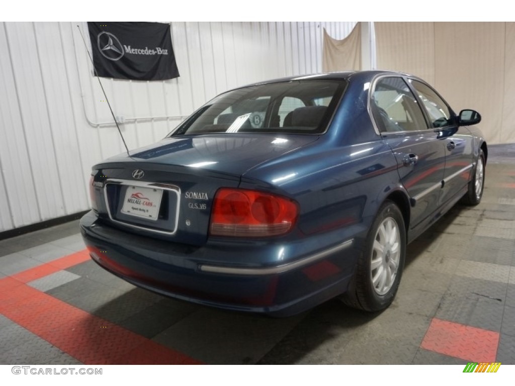 2002 Sonata GLS V6 - Ardor Blue / Black photo #8