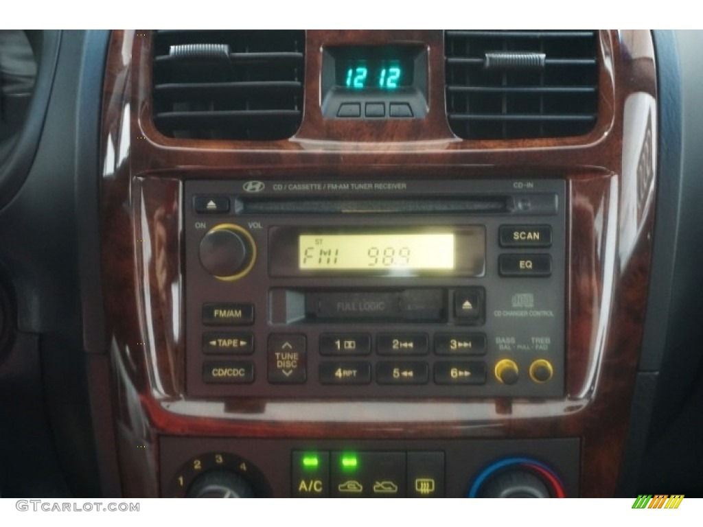 2002 Sonata GLS V6 - Ardor Blue / Black photo #35