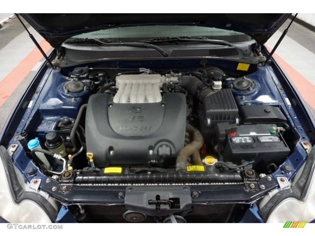 2002 Sonata GLS V6 - Ardor Blue / Black photo #40