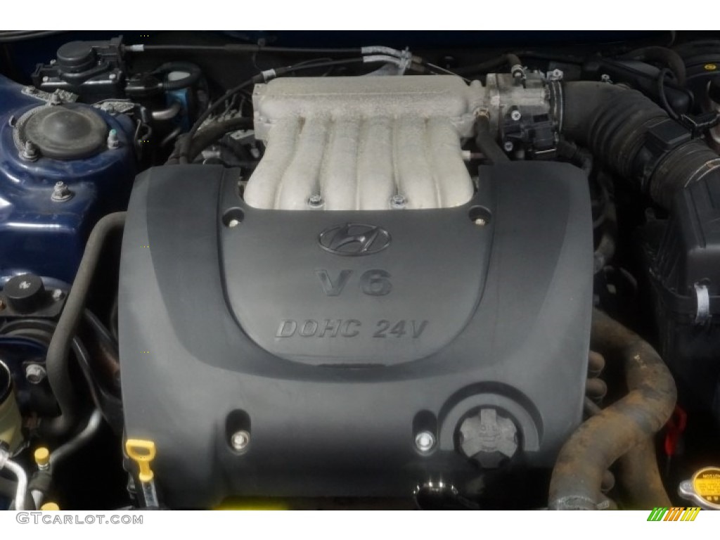 2002 Sonata GLS V6 - Ardor Blue / Black photo #41