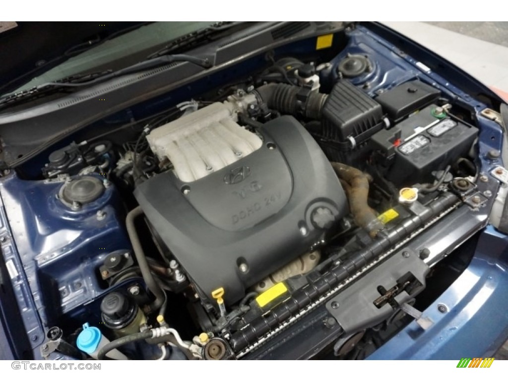 2002 Sonata GLS V6 - Ardor Blue / Black photo #42