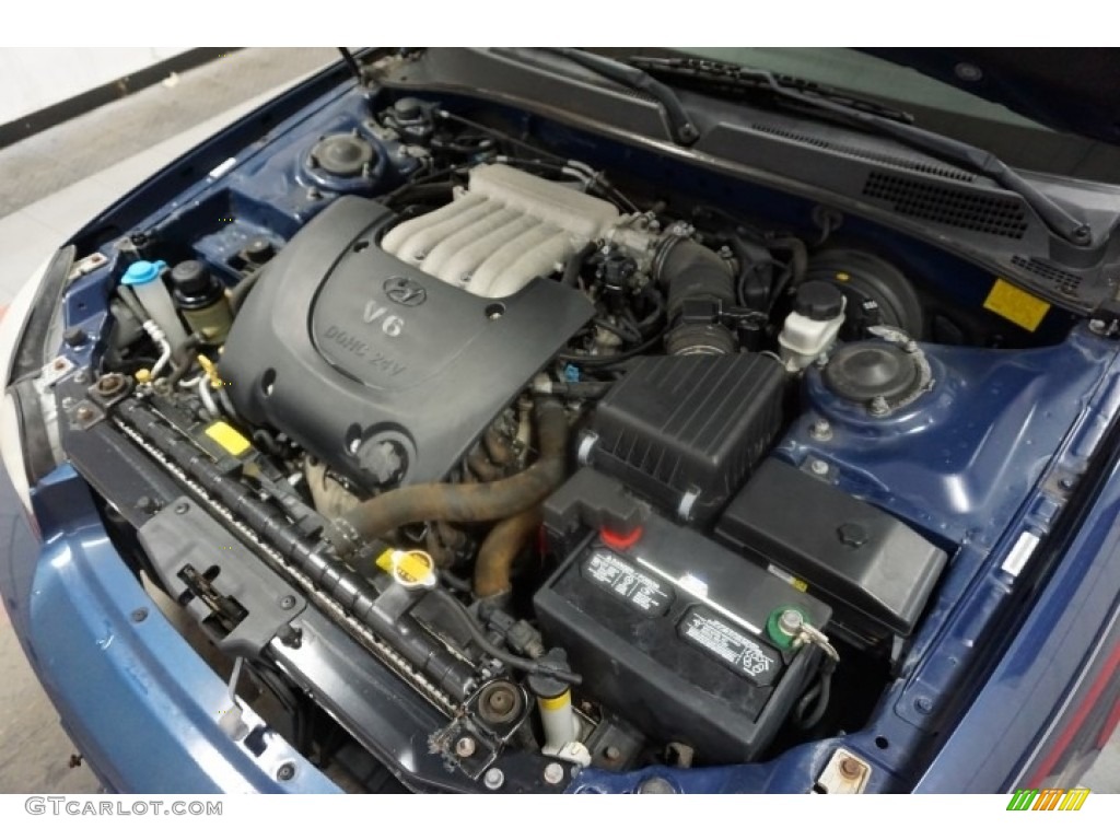 2002 Sonata GLS V6 - Ardor Blue / Black photo #43