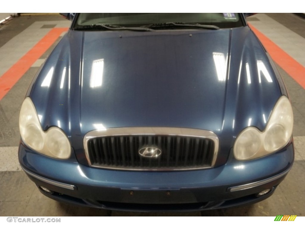 2002 Sonata GLS V6 - Ardor Blue / Black photo #47