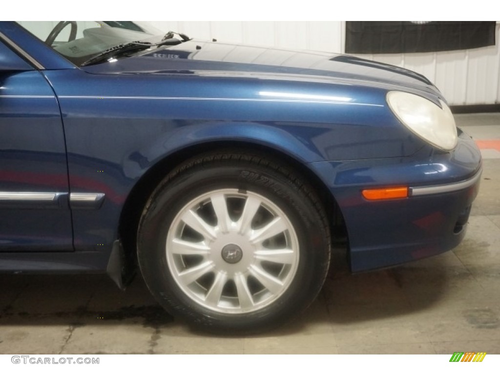 2002 Sonata GLS V6 - Ardor Blue / Black photo #48