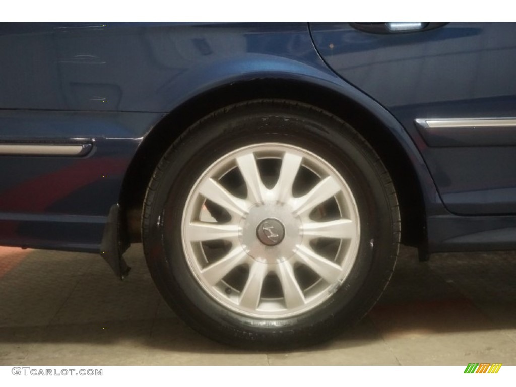 2002 Sonata GLS V6 - Ardor Blue / Black photo #59