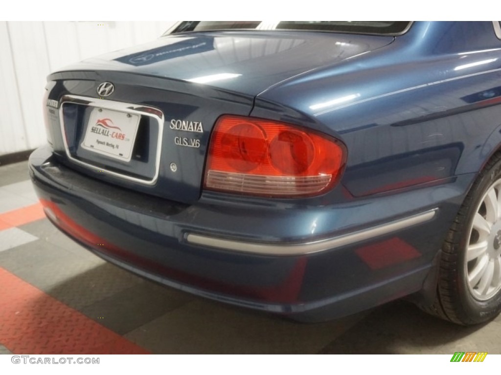 2002 Sonata GLS V6 - Ardor Blue / Black photo #66