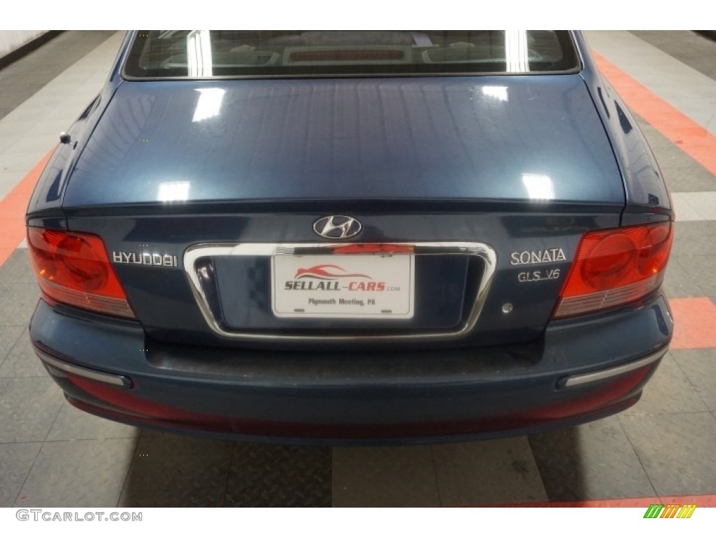 2002 Sonata GLS V6 - Ardor Blue / Black photo #72