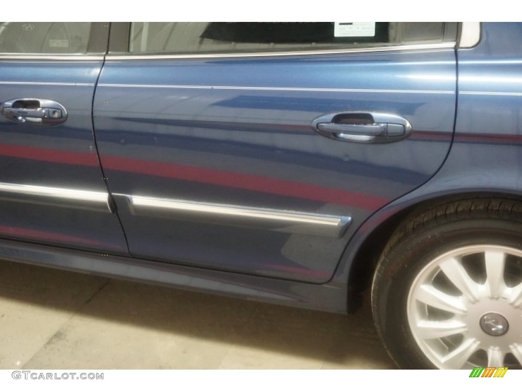 2002 Sonata GLS V6 - Ardor Blue / Black photo #80