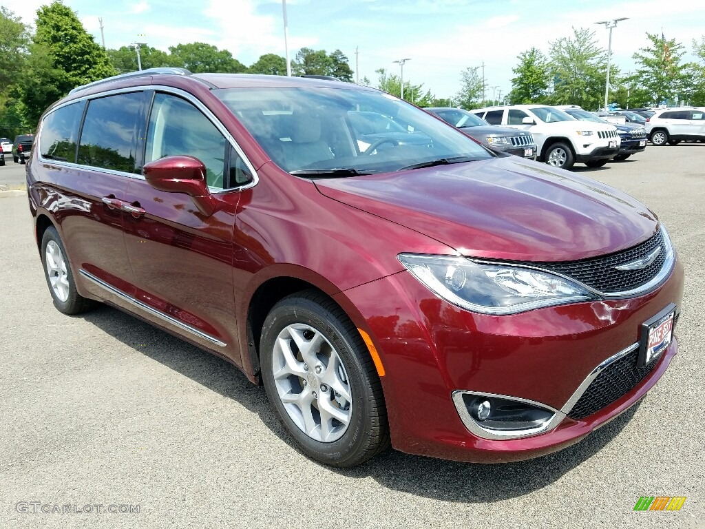 2017 Pacifica Touring L Plus - Velvet Red Pearl / Cognac/Alloy/Toffee photo #1
