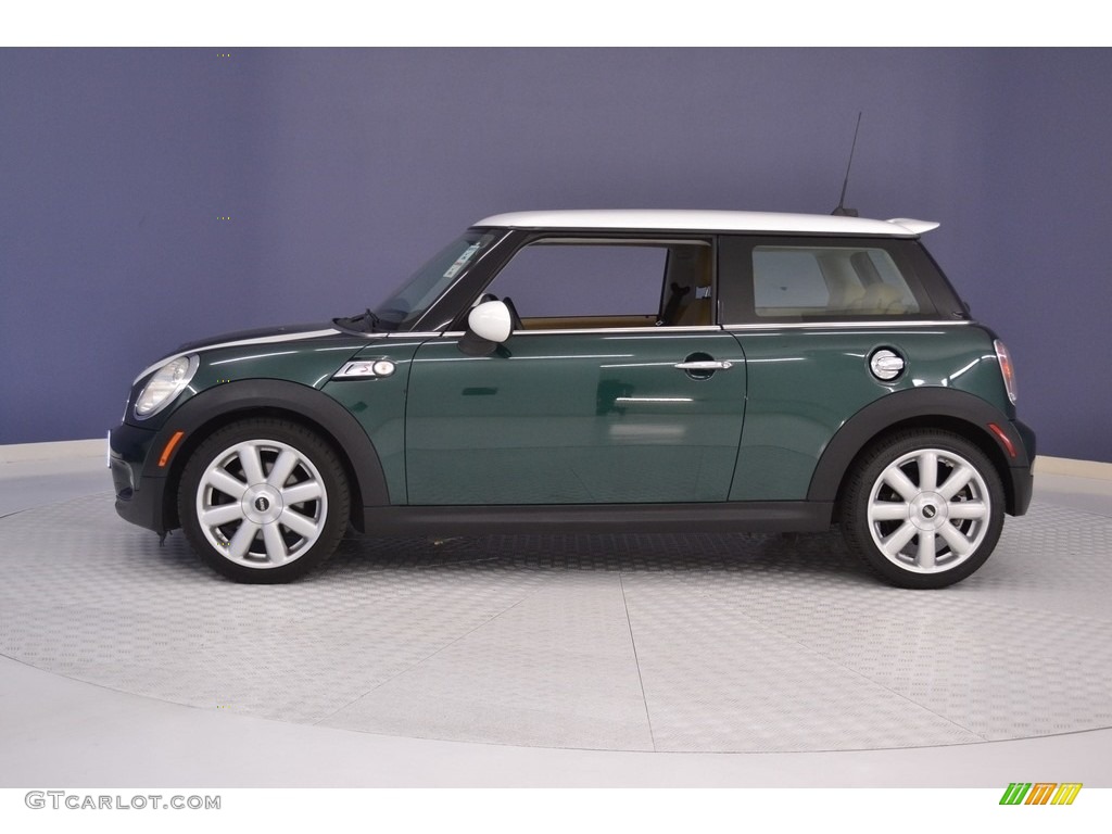 2007 Cooper S Hardtop - British Racing Green Metallic / Gravity Tuscan Beige photo #4