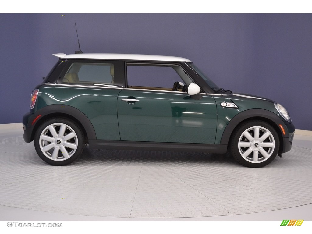 2007 Cooper S Hardtop - British Racing Green Metallic / Gravity Tuscan Beige photo #8
