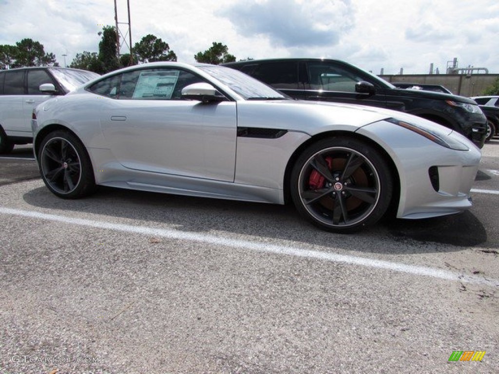 2017 F-TYPE R AWD Coupe - Rhodium Silver / Jet/Red Duotone photo #1