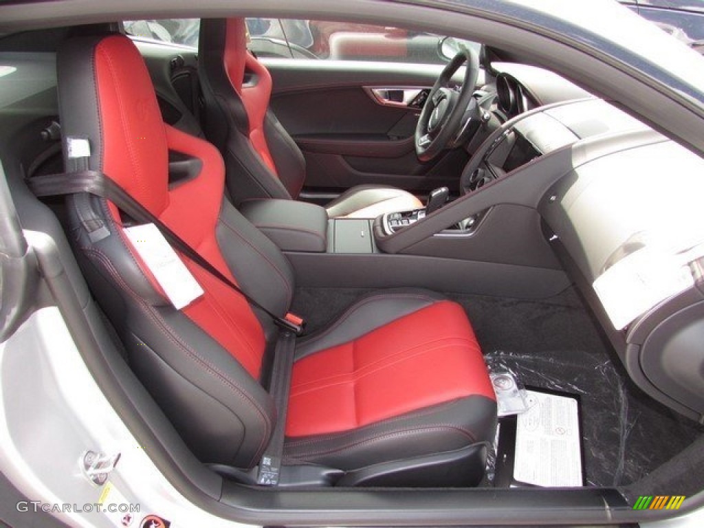 2017 Jaguar F-TYPE R AWD Coupe Front Seat Photo #113412576