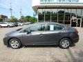 2013 Polished Metal Metallic Honda Civic LX Sedan  photo #2