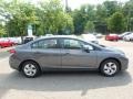 2013 Polished Metal Metallic Honda Civic LX Sedan  photo #6