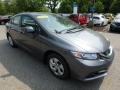 2013 Polished Metal Metallic Honda Civic LX Sedan  photo #7