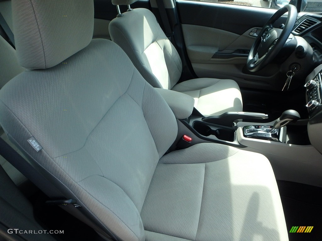 2013 Civic LX Sedan - Polished Metal Metallic / Gray photo #10
