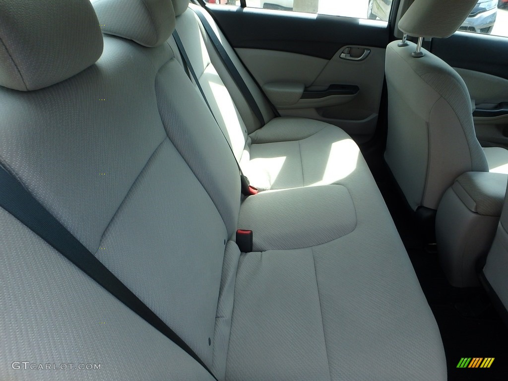 2013 Civic LX Sedan - Polished Metal Metallic / Gray photo #13