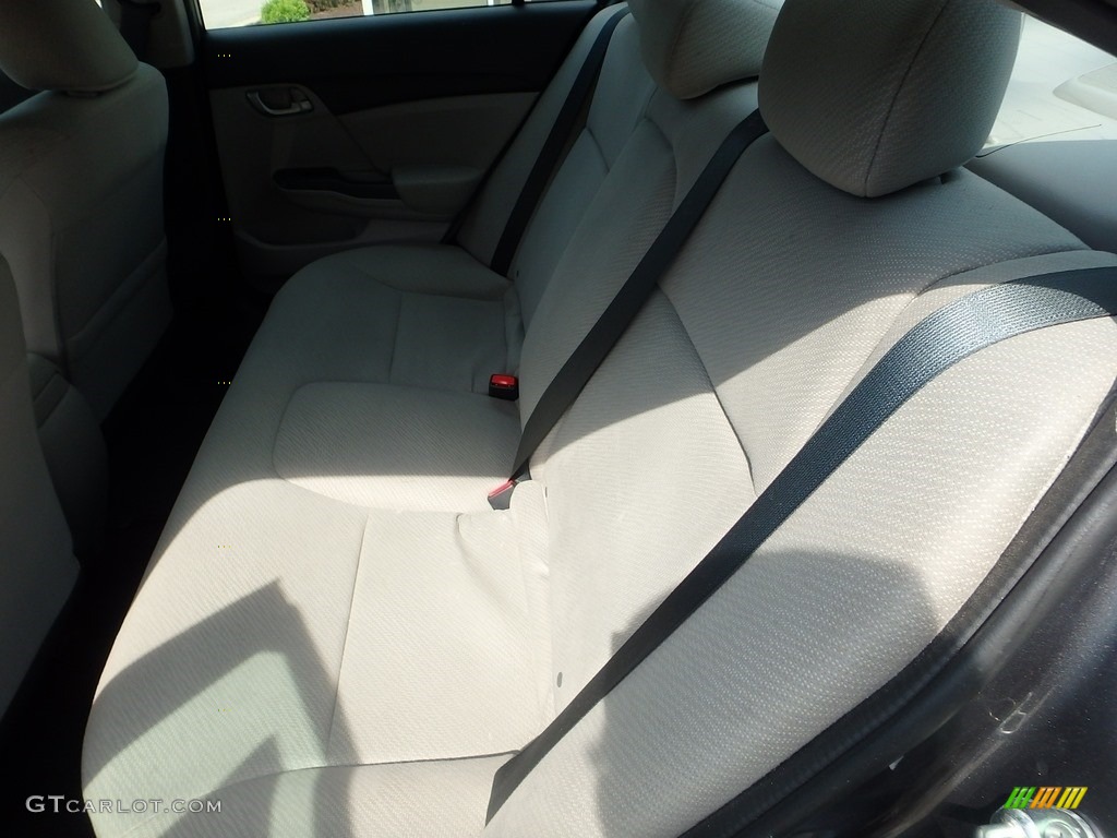 2013 Civic LX Sedan - Polished Metal Metallic / Gray photo #16