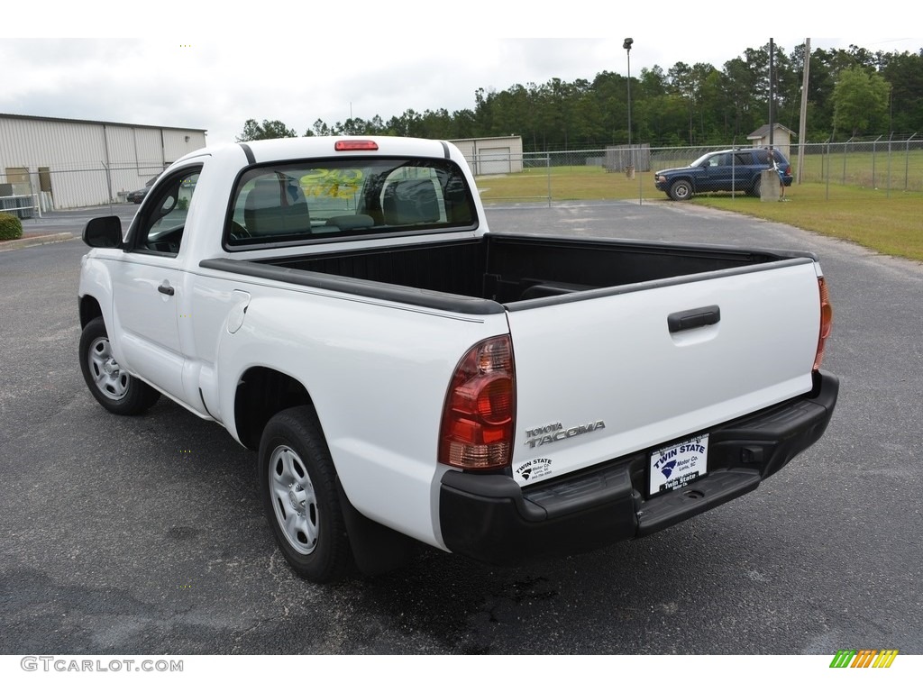 2013 Tacoma Regular Cab - Super White / Graphite photo #8