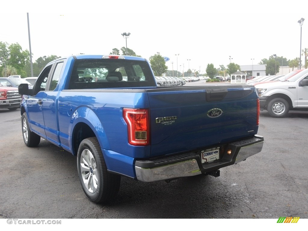 2016 F150 XL SuperCab - Blue Flame / Medium Earth Gray photo #8