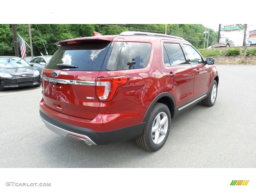 2016 Explorer XLT 4WD - Ruby Red Metallic Tri-Coat / Ebony Black photo #6