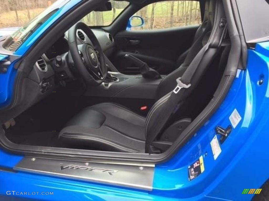Black/Sepia Interior 2015 Dodge SRT Viper Coupe Photo #113420885