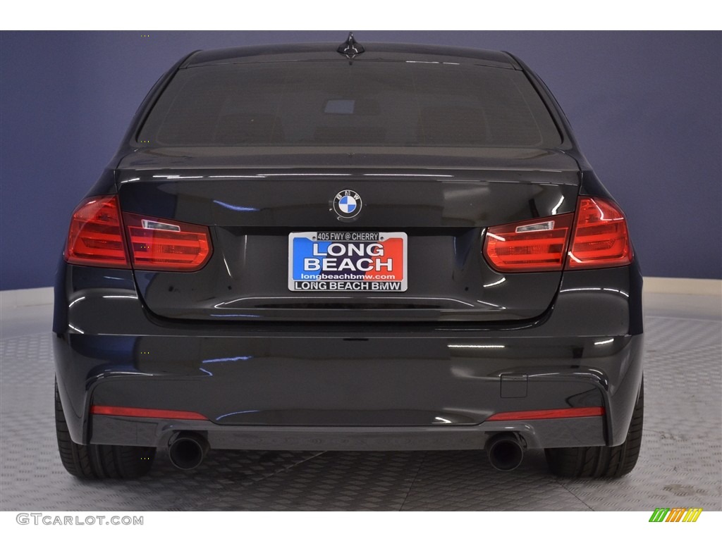 2013 3 Series 335i Sedan - Black Sapphire Metallic / Coral Red/Black photo #6
