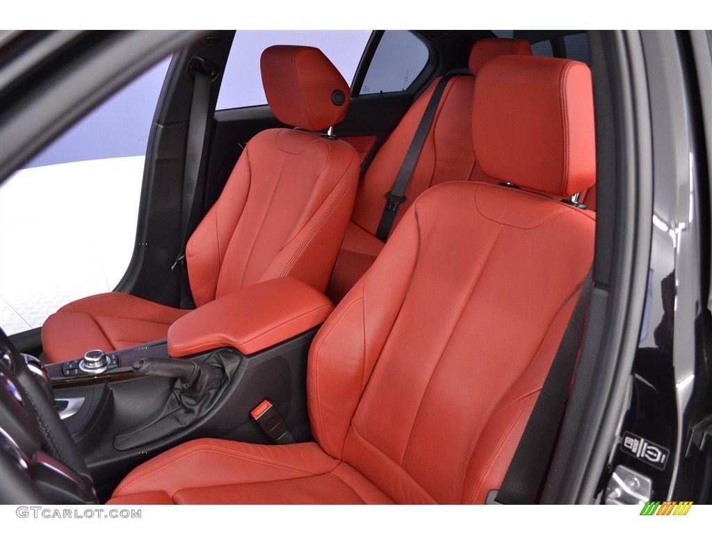 2013 3 Series 335i Sedan - Black Sapphire Metallic / Coral Red/Black photo #12