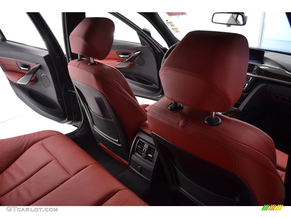 2013 3 Series 335i Sedan - Black Sapphire Metallic / Coral Red/Black photo #18