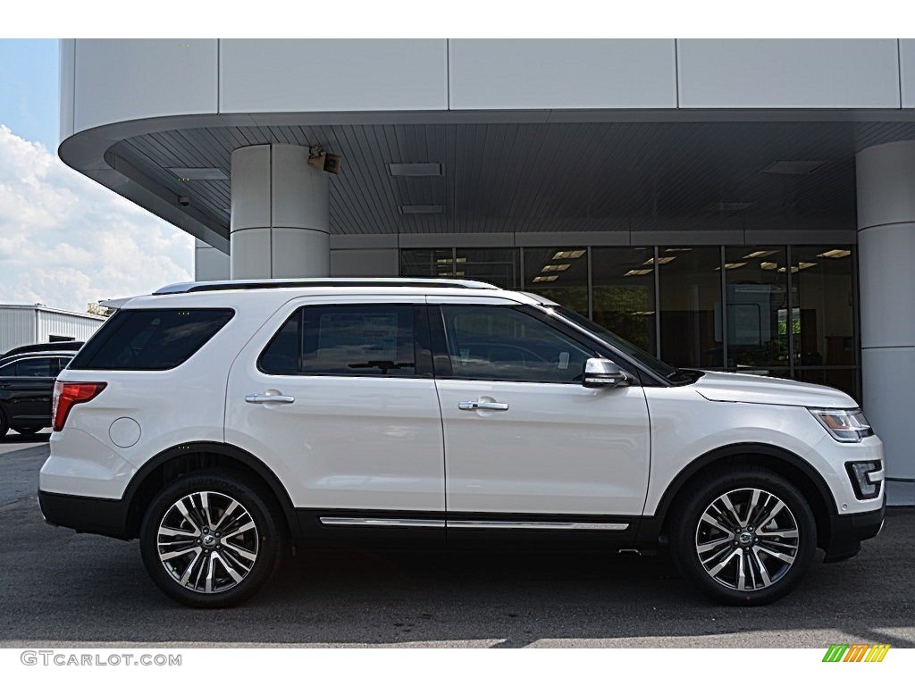 2016 Explorer Platinum 4WD - White Platinum Metallic Tri-Coat / Platinum Medium Soft Ceramic Nirvana Leather photo #2