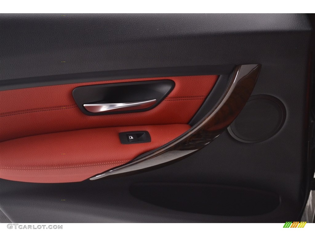 2013 3 Series 335i Sedan - Black Sapphire Metallic / Coral Red/Black photo #20