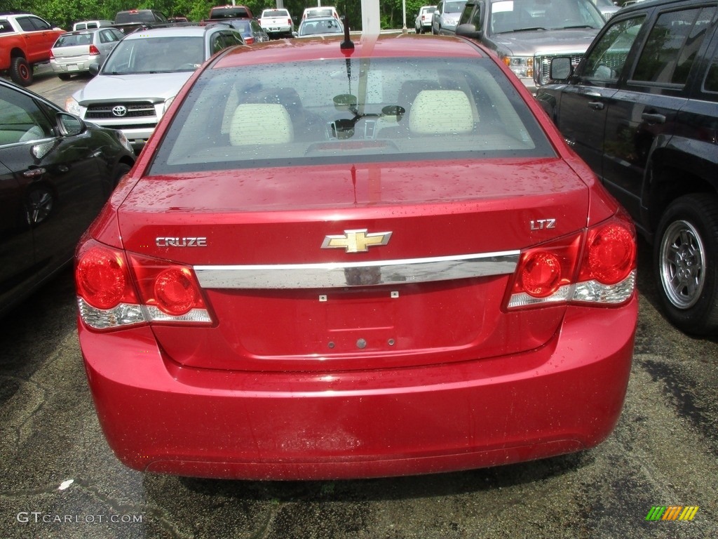 2013 Cruze LTZ - Victory Red / Cocoa/Light Neutral photo #4