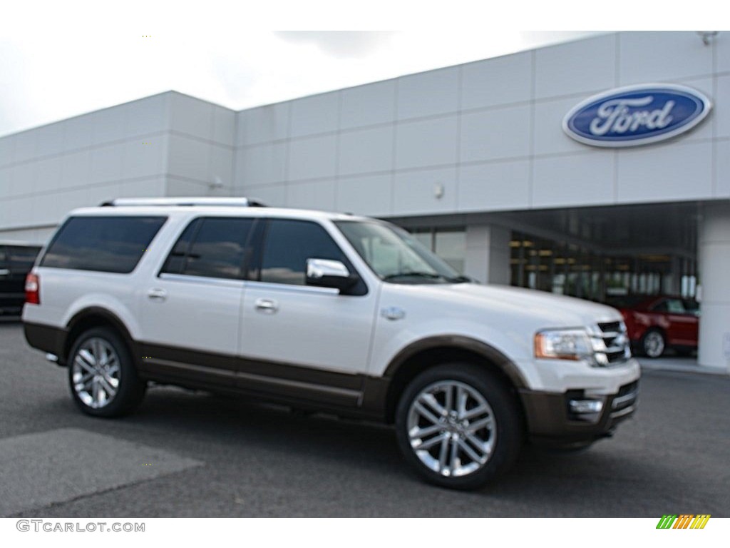 2016 Expedition King Ranch 4x4 - White Platinum Metallic Tricoat / King Ranch Mesa Brown/Ebony photo #1