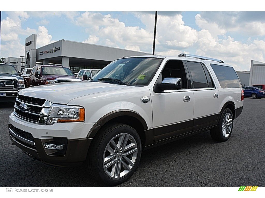 White Platinum Metallic Tricoat 2016 Ford Expedition King Ranch 4x4 Exterior Photo #113423390