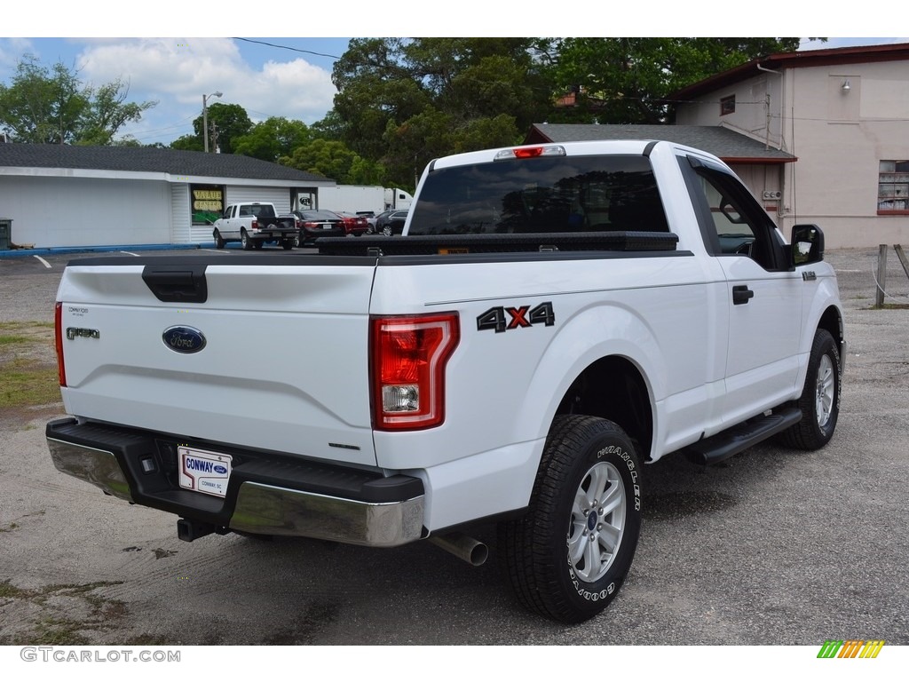 2016 F150 XLT Regular Cab 4x4 - Oxford White / Medium Earth Gray photo #3